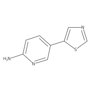 5-(1,3-Thiazol-5-yl)pyridin-2-amine结构式
