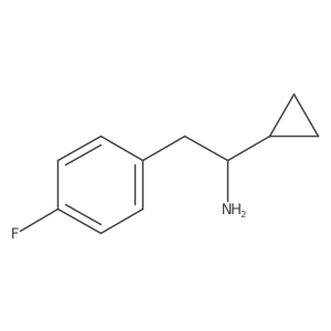 1-Cyclopropyl-2-(4-fluorophenyl)ethan-1-amine结构式