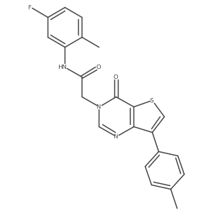 N-(5-fluoro-2-methylphenyl)-2-[7-(4-methylphenyl)-4-oxothieno[3,2-d]pyrimidin-3(4H)-yl]acetamide Structure