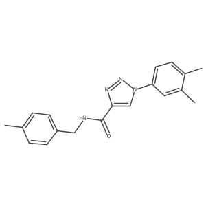 1-(3,4-dimethylphenyl)-N-(4-methylbenzyl)-1H-1,2,3-triazole-4-carboxamide Structure