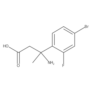 (I(2)R)-I(2)-Amino-4-bromo-2-fluoro-I(2)-methylbenzenepropanoic acid Structure