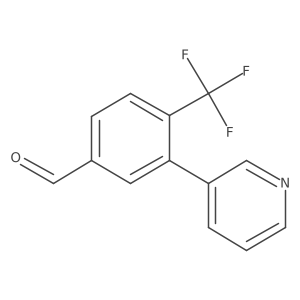 3-(Pyridin-3-yl)-4-(trifluoromethyl)benzaldehyde Structure