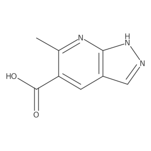 6-methyl-1H-pyrazolo[3,4-b]pyridine-5-carboxylic acid结构式