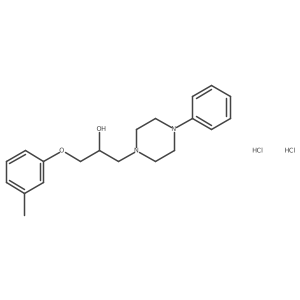 1-(4-Phenylpiperazin-1-yl)-3-(m-tolyloxy)propan-2-ol dihydrochloride Structure