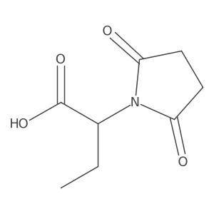 2-(2,5-Dioxopyrrolidin-1-yl)butanoic acid结构式