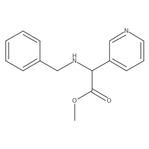 Methyl 2-(benzylamino)-2-(pyridin-3-yl)acetate结构式