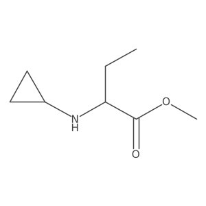 Methyl 2-(cyclopropylamino)butanoate结构式