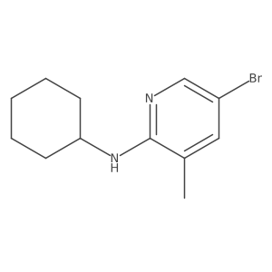 5-bromo-N-cyclohexyl-3-methylpyridin-2-amine Structure