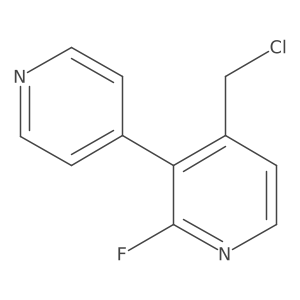 4-(Chloromethyl)-2-fluoro-3,4'-bipyridine Structure