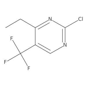 2-Chloro-4-ethyl-5-(trifluoromethyl)pyrimidine结构式