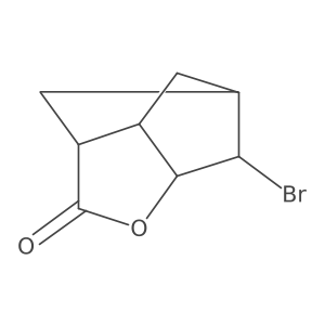 (1S,2S,3S,6S,7R)-2-bromo-4-oxatricyclo[4.2.1.03,7]nonan-5-one结构式