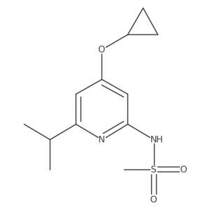 N-(4-Cyclopropoxy-6-isopropylpyridin-2-YL)methanesulfonamide结构式