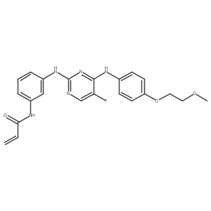 2-Propenamide, N-[3-[[5-fluoro-4-[[4-(2-methoxyethoxy)phenyl]amino]-2-pyrimidinyl]amino]phenyl]-结构式