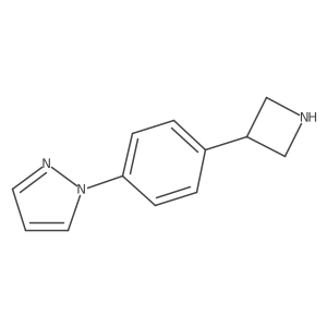 1-[4-(azetidin-3-yl)phenyl]-1H-pyrazole Structure