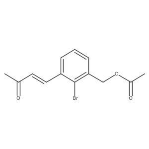 4-[3-[(Acetyloxy)methyl]-2-bromophenyl]-3-buten-2-one结构式