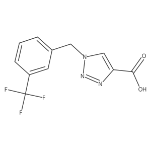 1-{[3-(trifluoromethyl)phenyl]methyl}-1H-1,2,3-triazole-4-carboxylic acid Structure
