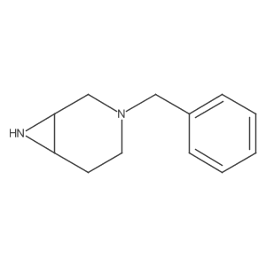 3-(Phenylmethyl)-3,7-diazabicyclo[4.1.0]heptane结构式
