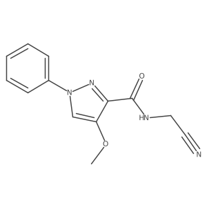 N-(cyanomethyl)-4-methoxy-1-phenyl-1H-pyrazole-3-carboxamide Structure