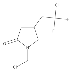4-(2-Chloro-2,2-difluoroethyl)-1-(chloromethyl)pyrrolidin-2-one Structure