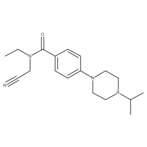 N-(cyanomethyl)-N-ethyl-4-[4-(propan-2-yl)piperazin-1-yl]benzamide结构式