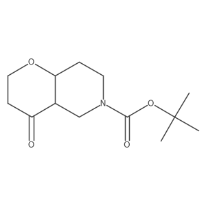 cis-tert-butyl 4-Oxohexahydro-2H-pyrano[3,2-c]pyridine-6(7H)-carboxylate Structure