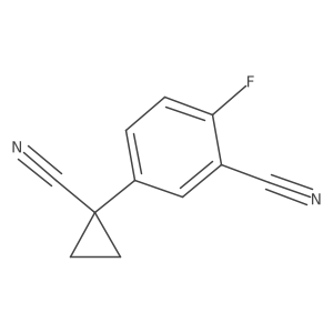 5-(1-Cyanocyclopropyl)-2-fluorobenzonitrile结构式
