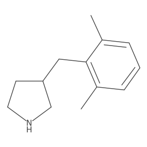 3-[(2,6-Dimethylphenyl)methyl]pyrrolidine Structure