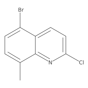 5-Bromo-2-chloro-8-methylquinoline Structure