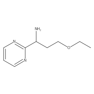 3-Ethoxy-1-(pyrimidin-2-yl)propan-1-amine Structure