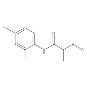Propanamide, N-(4-bromo-2-methylphenyl)-3-chloro-2-methyl- Structure