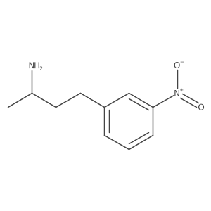 (2S)-4-(3-nitrophenyl)butan-2-amine结构式