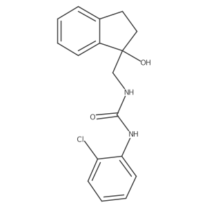 1-(2-chlorophenyl)-3-((1-hydroxy-2,3-dihydro-1H-inden-1-yl)methyl)urea Structure