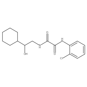 N1-(2-chlorophenyl)-N2-(2-cyclohexyl-2-hydroxyethyl)oxalamide Structure