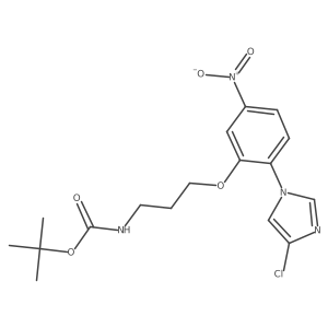 tert-butyl N-[3-[2-(4-chloroimidazol-1-yl)-5-nitrophenoxy]propyl]carbamate Structure