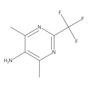 4,6-Dimethyl-2-(trifluoromethyl)pyrimidin-5-amine结构式