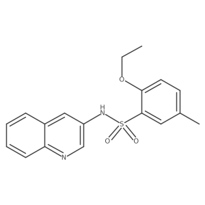 2-ethoxy-5-methyl-N-(3-quinolinyl)benzenesulfonamide Structure