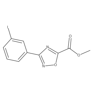Methyl 3-(3-iodophenyl)-1,2,4-oxadiazole-5-carboxylate Structure