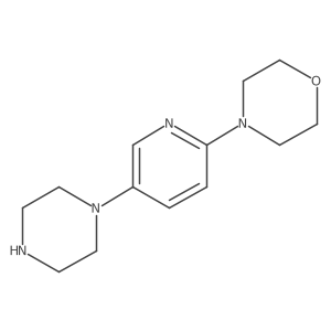 4-[5-(1-Piperazinyl)-2-pyridinyl]morpholine Structure