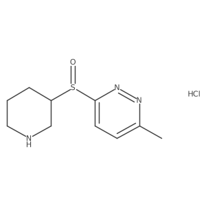 3-Methyl-6-(piperidin-3-ylsulfinyl)pyridazine hydrochloride Structure