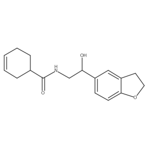 N-[2-(2,3-Dihydro-1-benzofuran-5-YL)-2-hydroxyethyl]cyclohex-3-ene-1-carboxamide结构式