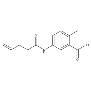 2-Methyl-5-(pent-4-enamido)benzoic acid结构式