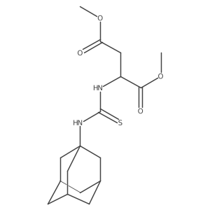1,4-Dimethyl 2-{[(adamantan-1-yl)carbamothioyl]amino}butanedioate Structure