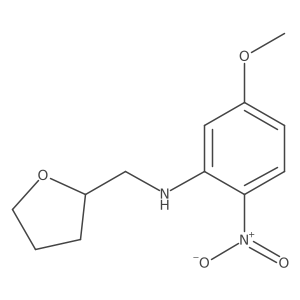 Tetrahydro-N-(5-methoxy-2-Nitrophenyl)-2-furanmethanamine结构式
