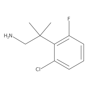 2-(2-Chloro-6-fluorophenyl)-2-methylpropan-1-amine Structure
