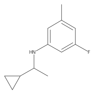 N-(1-cyclopropylethyl)-3-fluoro-5-methylaniline结构式