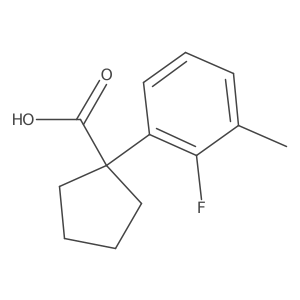 1-(2-Fluoro-3-methylphenyl)cyclopentane-1-carboxylic acid结构式