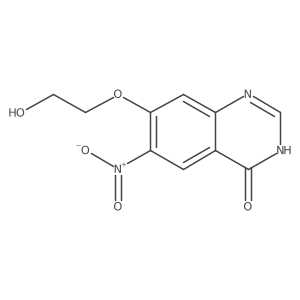 7-(2-Hydroxyethoxy)-6-nitro-4(3H)-quinazolinone结构式