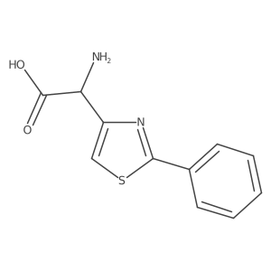 2-Amino-2-(2-phenylthiazol-4-yl)acetic acid Structure