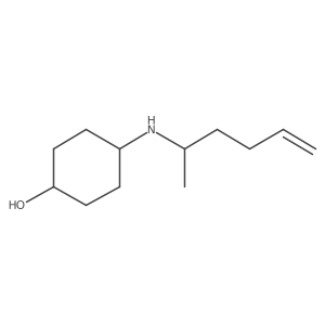 4-[(Hex-5-en-2-yl)amino]cyclohexan-1-ol结构式