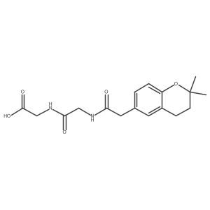 N-[(2,2-dimethyl-3,4-dihydro-2H-chromen-6-yl)acetyl]glycylglycine Structure
